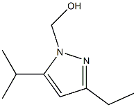 1H-Pyrazole-1-methanol,3-ethyl-5-(1-methylethyl)-(9CI) Struktur