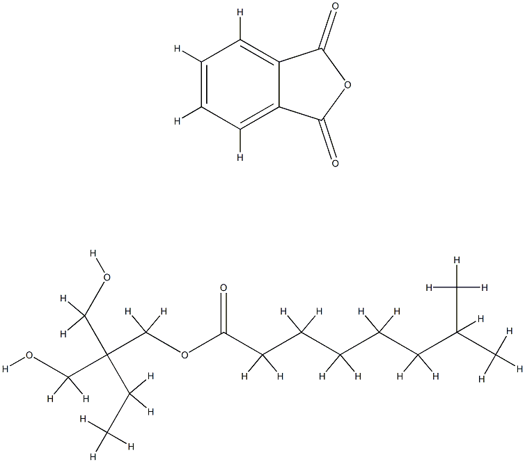 1,3-Isobenzofurandione, polymer with 2-ethyl-2-(hydroxymethyl)-1,3-propanediol, isononanoate Struktur