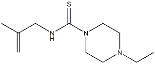 1-Piperazinecarbothioamide,4-ethyl-N-(2-methyl-2-propenyl)-(9CI) Struktur