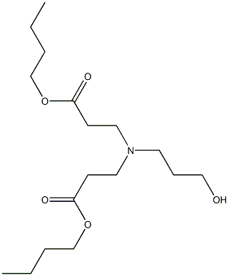 N-(3-Butoxy-3-oxopropyl)-N-(3-hydroxypropyl)-β-alanine butyl ester Struktur