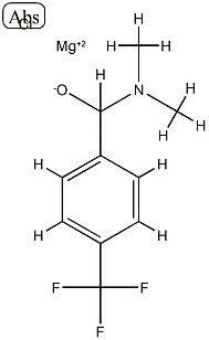 Chloromagnesium[α-(dimethylamino)-4-(trifluoromethyl)benzenemethanolate] Struktur