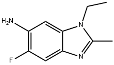 1H-Benzimidazol-6-amine,1-ethyl-5-fluoro-2-methyl-(9CI) Struktur