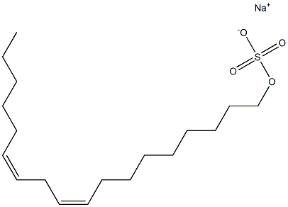 Sulfuric acid (9Z,12Z)-9,12-octadecadienyl=sodium salt Struktur