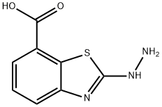 7-Benzothiazolecarboxylicacid,2-hydrazino-(9CI) Struktur