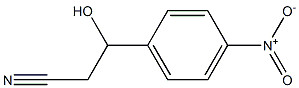 β-Hydroxy-4-nitrobenzenepropanenitrile Struktur