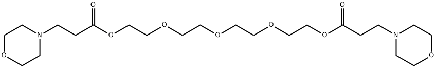 4-Morpholinepropanoic acid,oxybis(2,1-ethanediyloxy-2,1-ethanediyl)ester Struktur