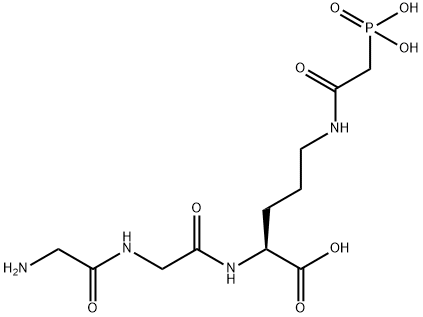 glycyl-glycyl-delta-N-(phosphonoacetyl)ornithine Struktur