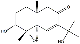 (4aR)-4aα,5,6,7,8,8a-Hexahydro-5α,6α-dihydroxy-3-(1-hydroxy-1-methylethyl)-5,8aβ-dimethylnaphthalene-2(1H)-one Struktur