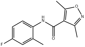 4-Isoxazolecarboxamide,N-(4-fluoro-2-methylphenyl)-3,5-dimethyl-(9CI) Struktur