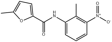 2-Furancarboxamide,5-methyl-N-(2-methyl-3-nitrophenyl)-(9CI) Struktur