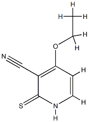 3-Pyridinecarbonitrile,4-ethoxy-1,2-dihydro-2-thioxo-(9CI) Struktur