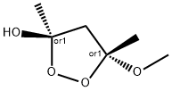 1,2-Dioxolan-3-ol, 5-methoxy-3,5-dimethyl-, (3R,5R)-rel- (9CI) Struktur