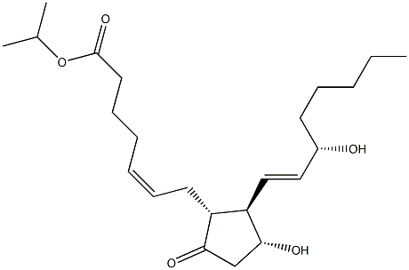 Prostaglandin E2 isopropyl ester Struktur