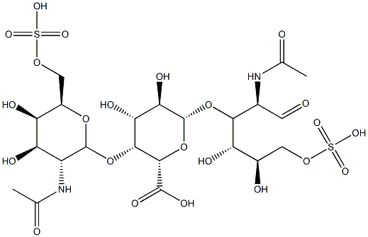 chondroitin sulfate trisaccharide Struktur