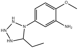 1H-Tetrazole,1-(3-amino-4-methoxyphenyl)-5-ethyl-(5CI) Struktur