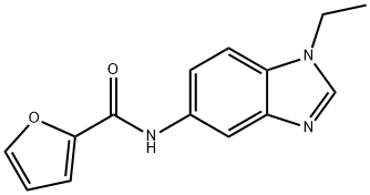 2-Furancarboxamide,N-(1-ethyl-1H-benzimidazol-5-yl)-(9CI) Struktur