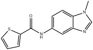 2-Thiophenecarboxamide,N-(1-methyl-1H-benzimidazol-5-yl)-(9CI) Struktur