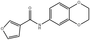 3-Furancarboxamide,N-(2,3-dihydro-1,4-benzodioxin-6-yl)-(9CI) Struktur