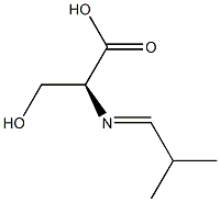 L-Serine, N-(2-methylpropylidene)-, [N(E)]- (9CI) Struktur