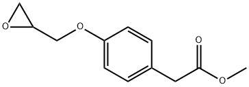 methyl (±)-4-(oxiranylmethoxy)phenylacetate Struktur