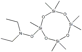 N-Ethyl-N-[(2,4,4,6,6,8,8-heptamethylcyclooctanetetrasiloxane-2-yl)oxy]ethanamine Struktur