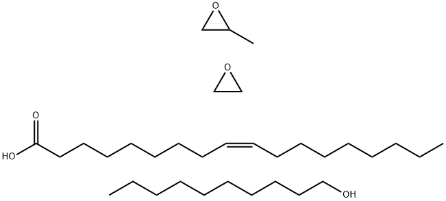 Oxirane, methyl-, polymer with oxirane, mono-9-octadecenoate, decyl ether, (Z)- Struktur