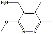 4-Pyridazinemethanamine,3-methoxy-5,6-dimethyl-(9CI) Struktur