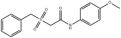 2-(benzylsulfonyl)-N-(4-methoxyphenyl)acetamide Struktur