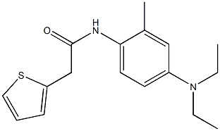 N-[4-(diethylamino)-2-methylphenyl]-2-(2-thienyl)acetamide Struktur