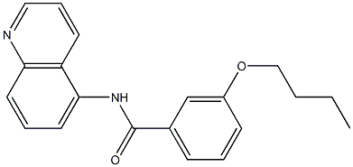 3-butoxy-N-(5-quinolinyl)benzamide Struktur