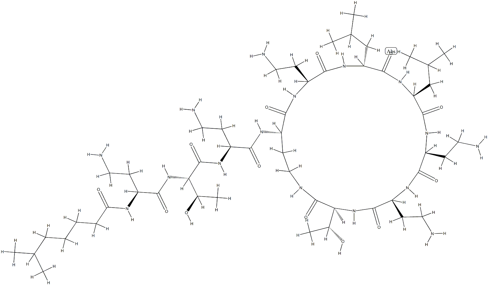 Colistin B Struktur