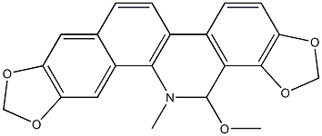 6-Methoxydihydrosanguinarine Struktur