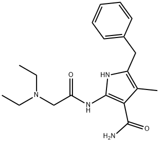 benzylcarbamyllidocaine Struktur