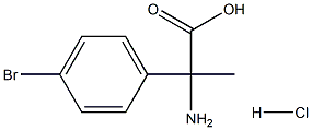 2-amino-2-(4-bromophenyl)propanoic acid Struktur