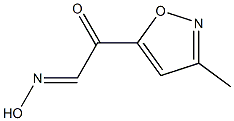 5-Isoxazoleacetaldehyde,3-methyl--alpha--oxo-,aldoxime(9CI) Struktur