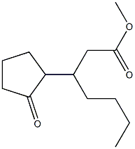 β-Butyl-2-oxocyclopentanepropanoic acid methyl ester Struktur