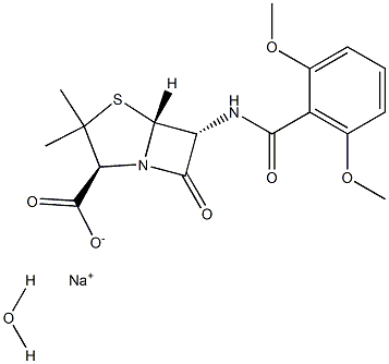 METHICILLIN SODIUM (500 MG) (AS) Struktur