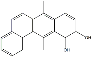 7,12-dimethylbenz(a)anthracene-10,11-dihydrodiol Struktur