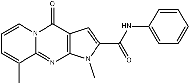 1,9-dimethyl-4-oxo-N-phenyl-1,4-dihydropyrido[1,2-a]pyrrolo[2,3-d]pyrimidine-2-carboxamide Struktur