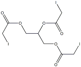 Tris(iodoacetic acid)propane-1,2,3-triyl ester Struktur