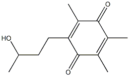 2,5-Cyclohexadiene-1,4-dione,2-(3-hydroxybutyl)-3,5,6-trimethyl-(9CI) Struktur