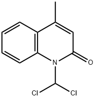 2(1H)-Quinolinone,1-(dichloromethyl)-4-methyl-(9CI) Struktur