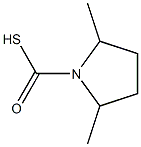 1-Pyrrolidinecarbothioicacid,2,5-dimethyl-(9CI) Struktur