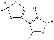 1H-[1,3]Dioxolo[4,5]furo[2,3-c]pyrazole  (9CI) Struktur