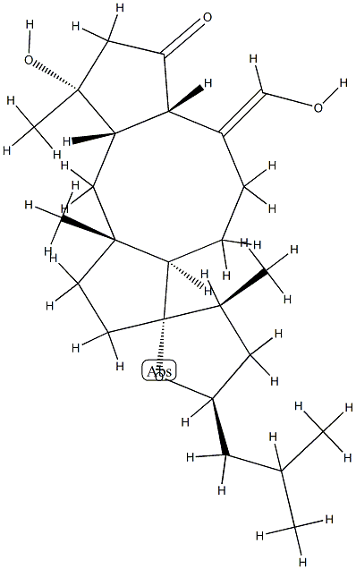 (7Z,18R)-14,18-Epoxy-3,25-dihydroxyophiobol-7(25)-en-5-one Struktur