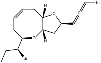 (2R)-2-[(S)-3-Bromopropadien-1-yl]-5β-[(S)-1-bromopropyl]-3,3aβ,5,6,9,9aβ-hexahydro-2H-furo[3,2-b]oxocin Struktur