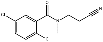 2,5-dichloro-N-(2-cyanoethyl)-N-methylbenzamide Struktur