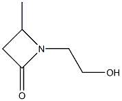 2-Azetidinone,1-(2-hydroxyethyl)-4-methyl-(9CI) Struktur