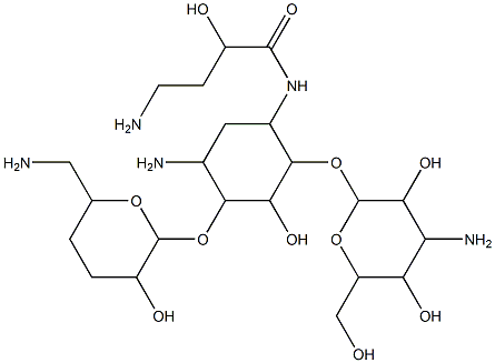 3',4'-dideoxyamikacin Struktur