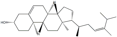 24-methyl-23-dehydrocholesterol Struktur